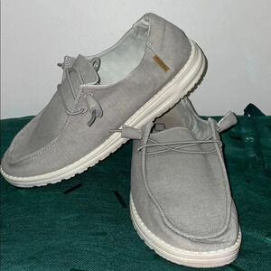 Hey Dude Gray Loafers with Comfortable Slip-On Design